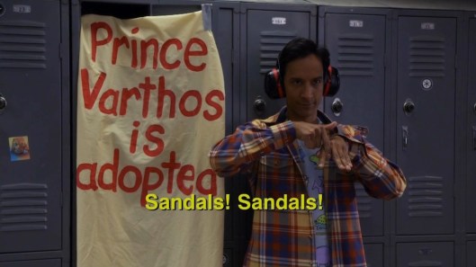 Community s5-Abed sandals