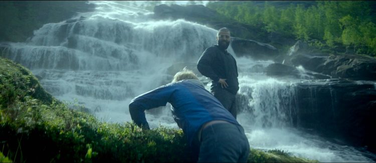 You can't, like, own a waterfall, man.  It's one of Mother Earth's creatures.