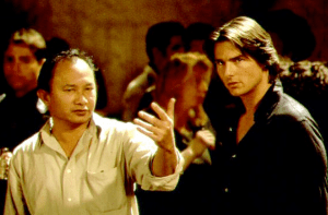Woo: "So the key theme we're going for is doves. Because doves are a symbol of guns. You see, it's doves that tell the audience what and how to feel about violence and doves that tell them when guns have been fired or are going to be fired. See over there? That's where we're going to put some doves.