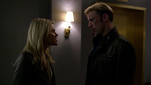 Trish: "Get out of here, Simpson, before you overcomplicate our story with yours!"